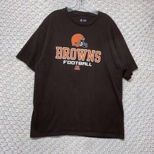Cleveland Browns NFL Football T-Shirt Men's XL Brown Short Sleeve
